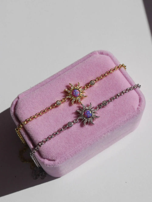 Rapunzel Sun Opal 925 Silver Bracelet